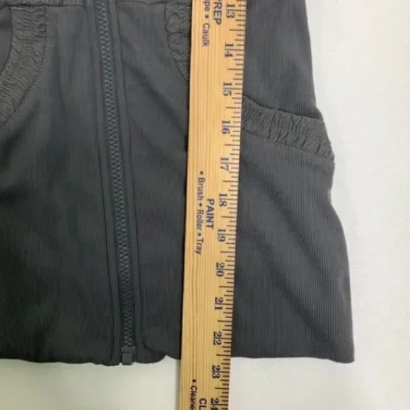 Lululemon Reversible Dance Studio Jacket Blurred Grey Zip Up Hooded Thumbholes 4 - Picture 9 of 16